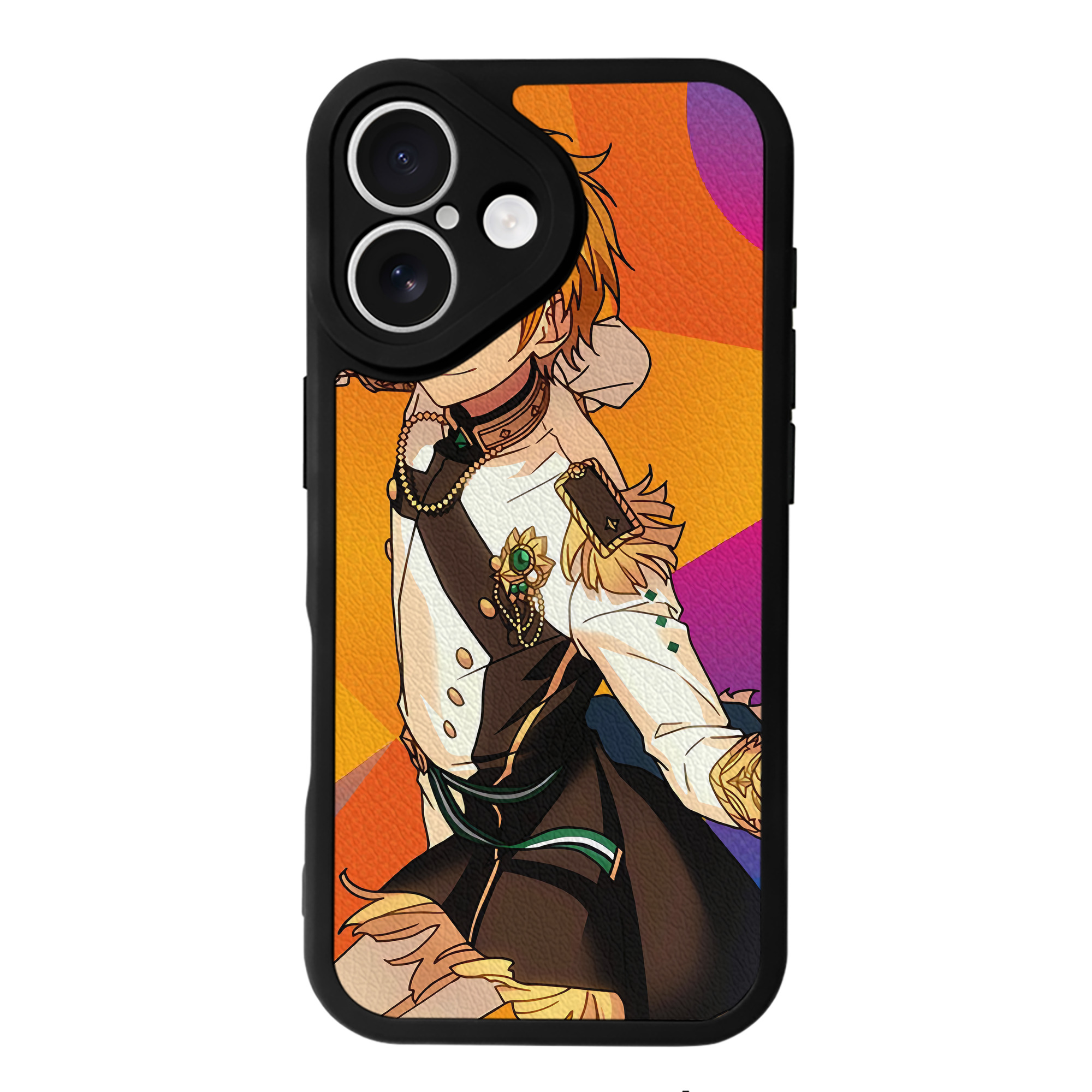（画像用） あんさんぶるスターズ! Ensemble Stars 【iPhone 16シリーズ対応】シリコンスマホケース（レザー調） 材質：シリコン